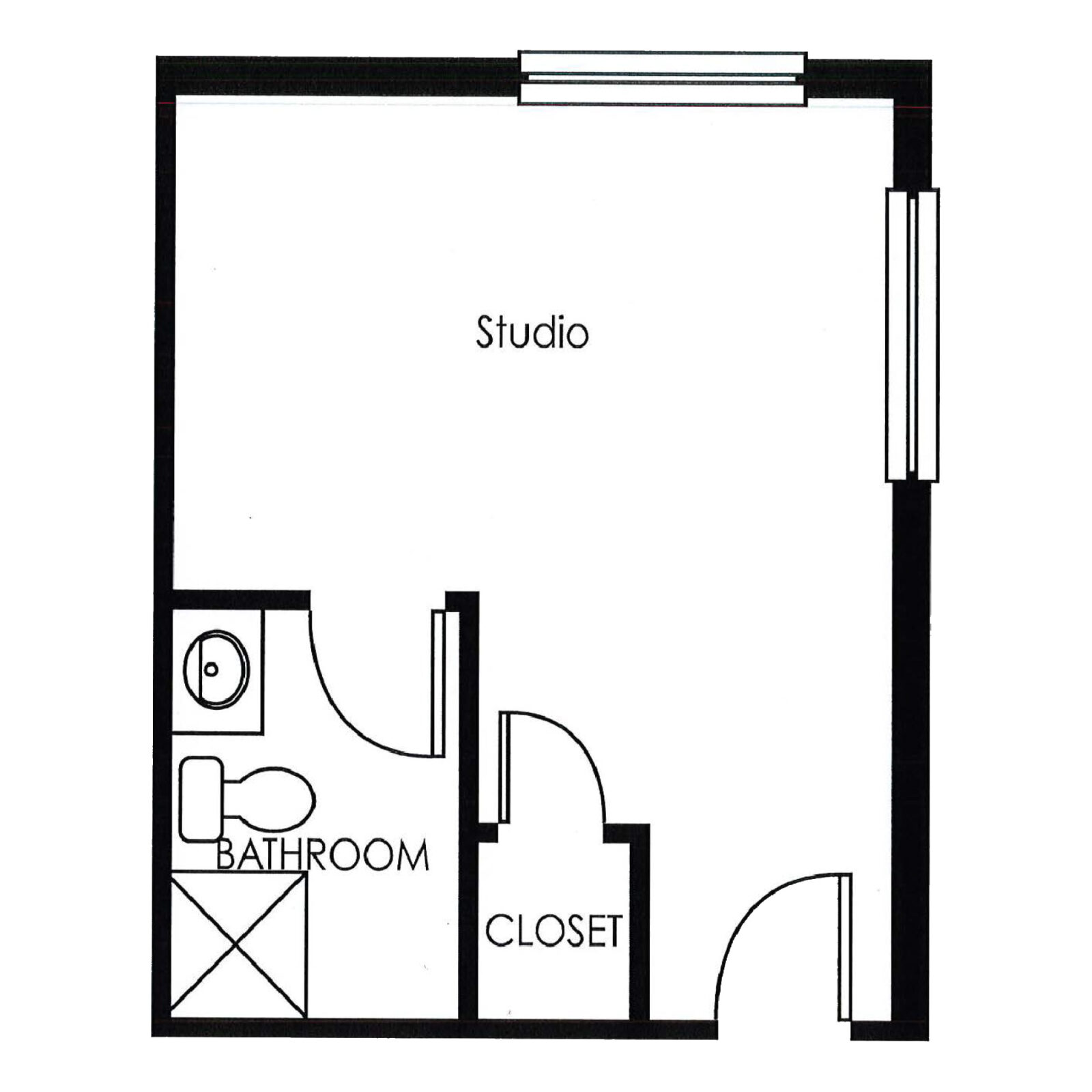 Memory Care Studio Floor Plan